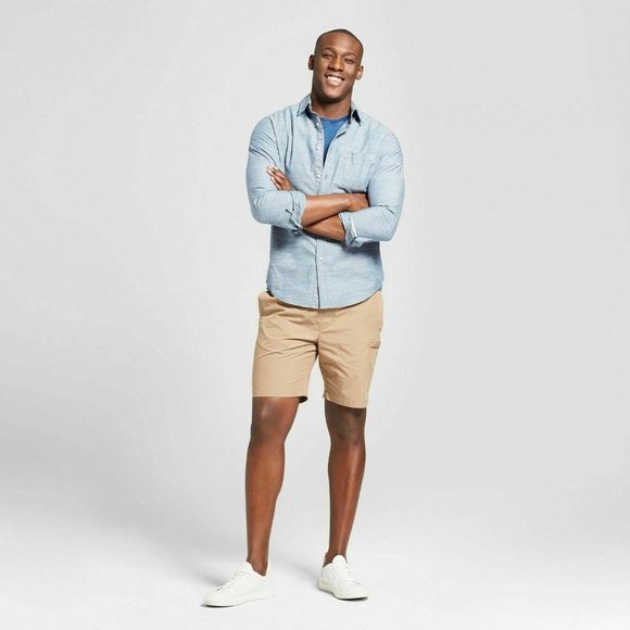 Men's Large 8" Drawstring Shorts - Picture 3 of 4